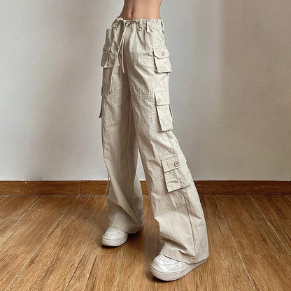Pantalon Cargo Taille Basse Femme