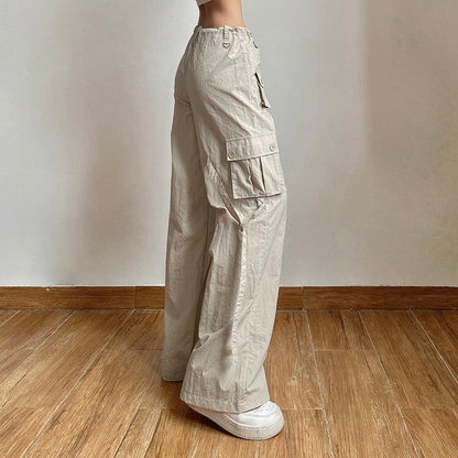 Pantalon Cargo Taille Basse Femme