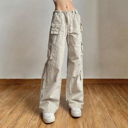 Pantalon Cargo Taille Basse Femme