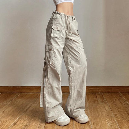 Pantalon Cargo Taille Basse Femme