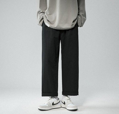Pantalon Droit à Taille Élastique Homme