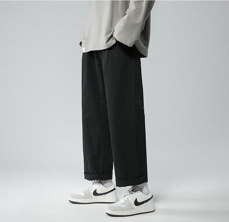 Pantalon Droit à Taille Élastique Homme