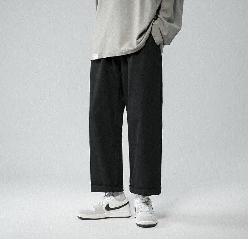 Pantalon Droit à Taille Élastique Homme