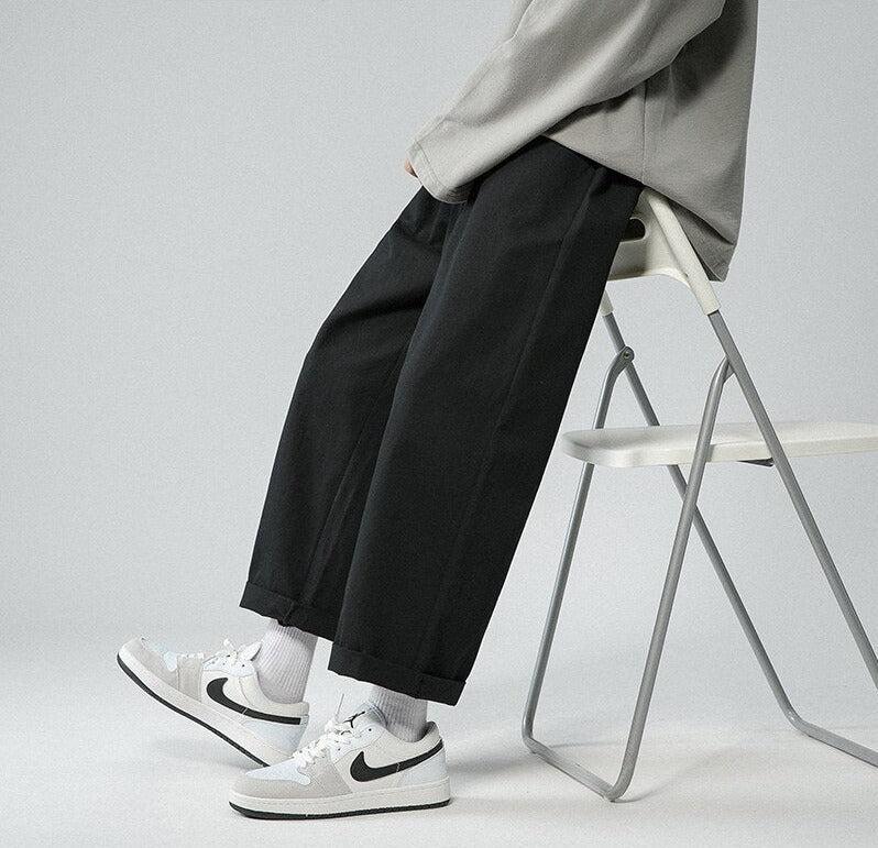 Pantalon Droit à Taille Élastique Homme