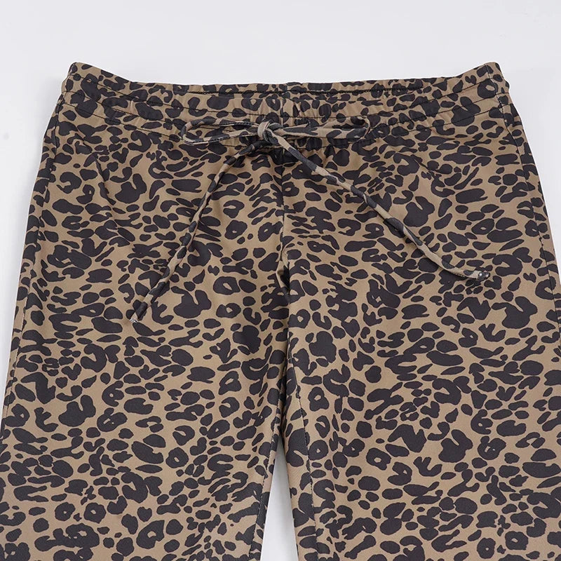 Pantalon Léopard Coupe Flare Femme