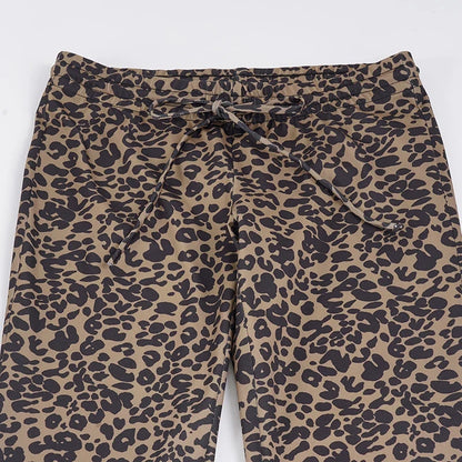 Pantalon Léopard Coupe Flare Femme