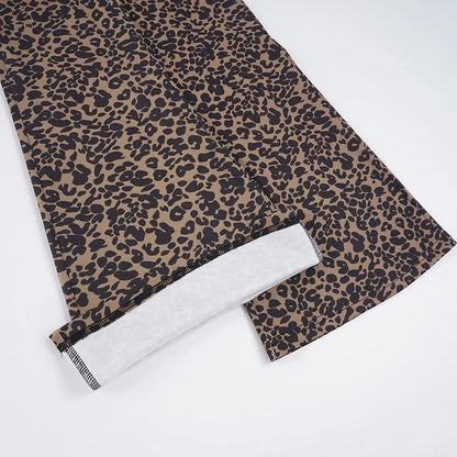 Pantalon Léopard Coupe Flare Femme