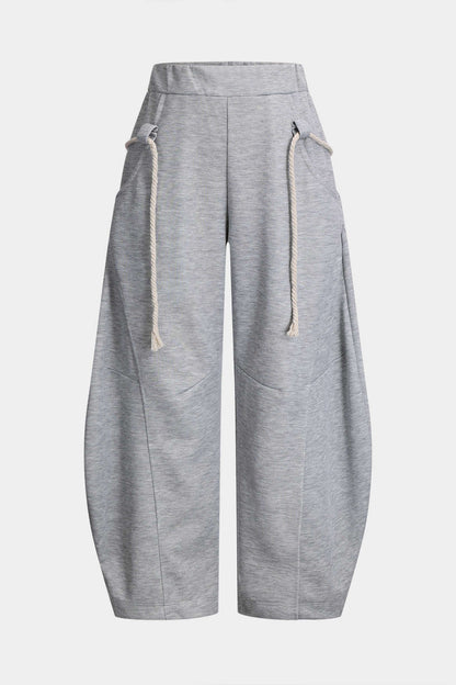 Pantalon Large à Cordon Femme