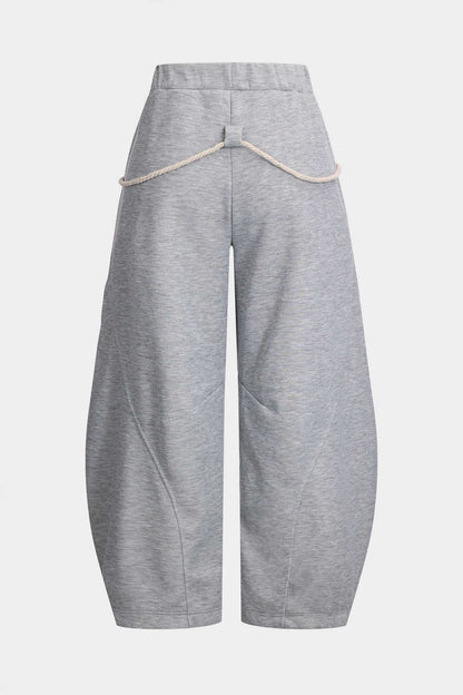 Pantalon Large à Cordon Femme