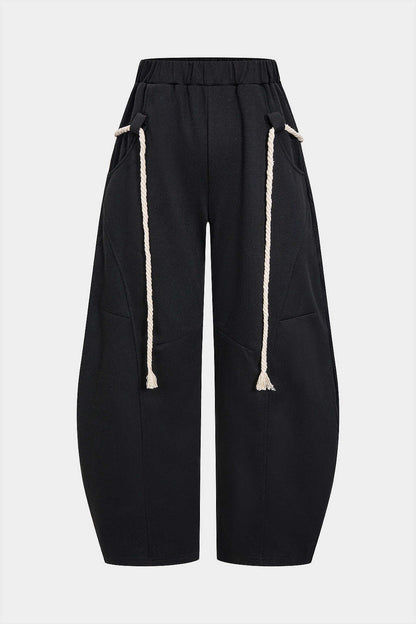 Pantalon Large à Cordon Femme