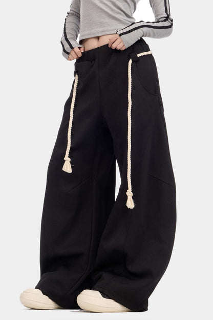 Pantalon Large à Cordon Femme