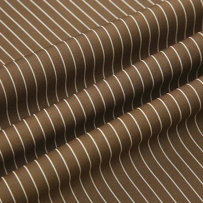 Pantalon Large à Fines Rayures Femme