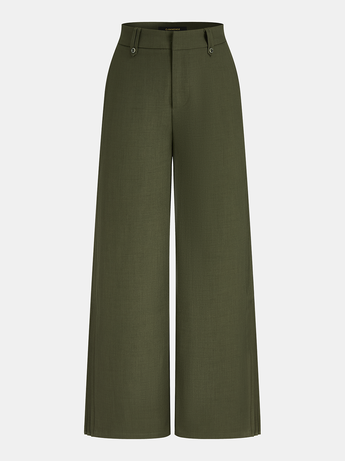 Pantalon Large à Plis Femme