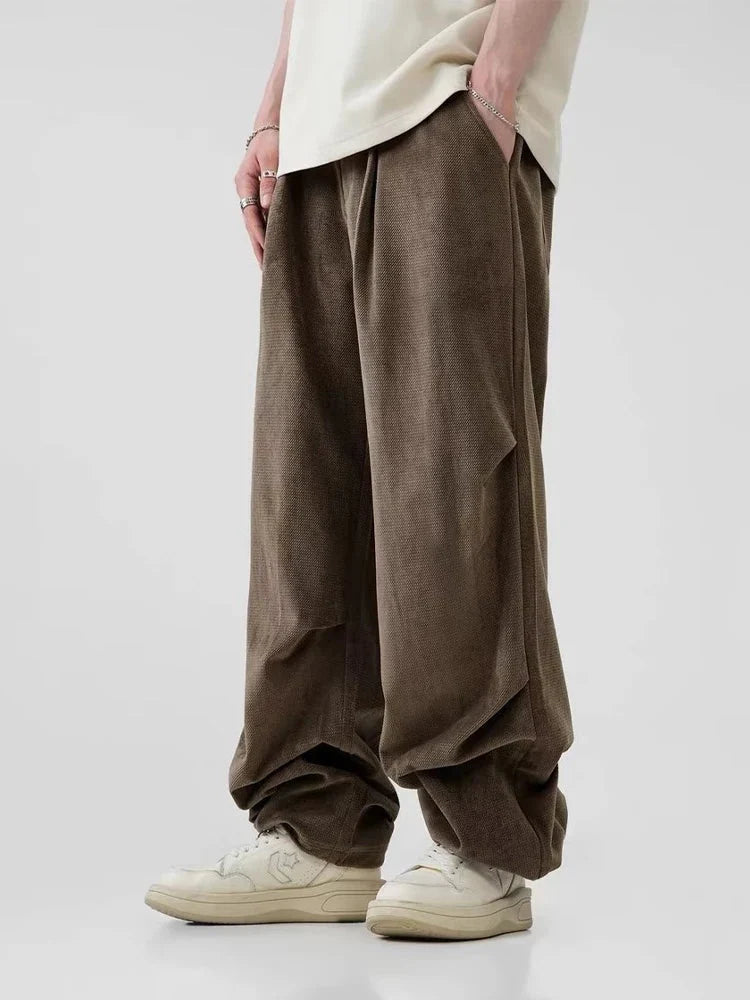 Pantalon Large Tissu Doux Homme