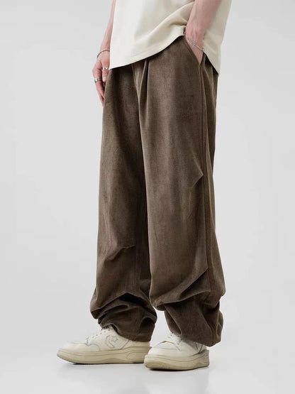 Pantalon Large Tissu Doux Homme