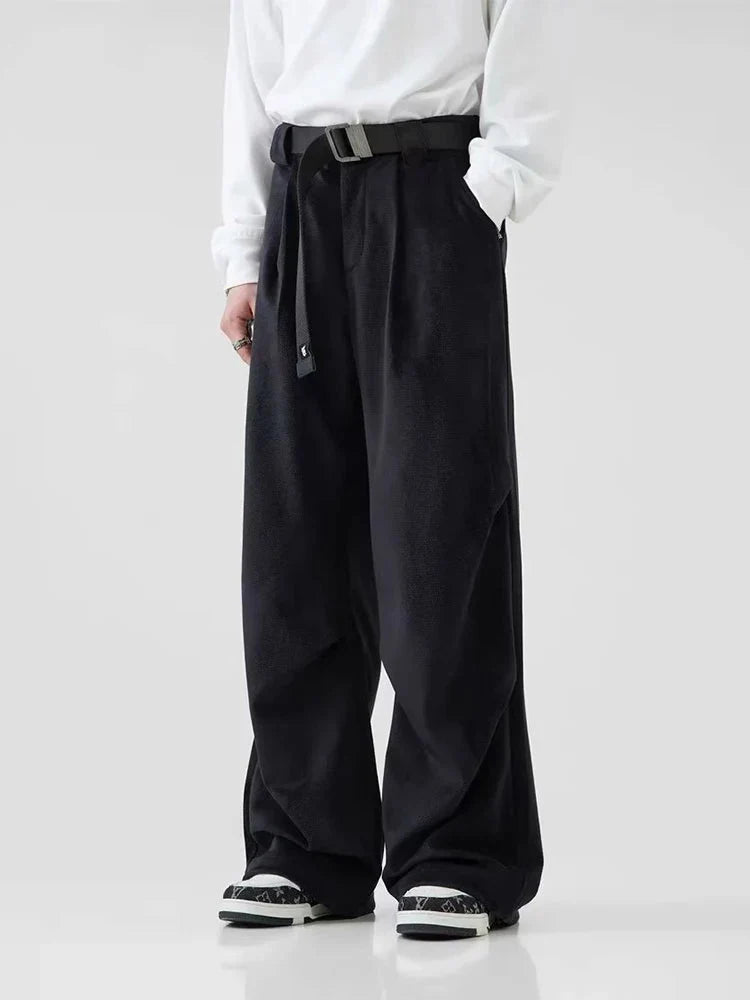 Pantalon Large Tissu Doux Homme