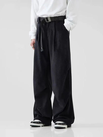 Pantalon Large Tissu Doux Homme