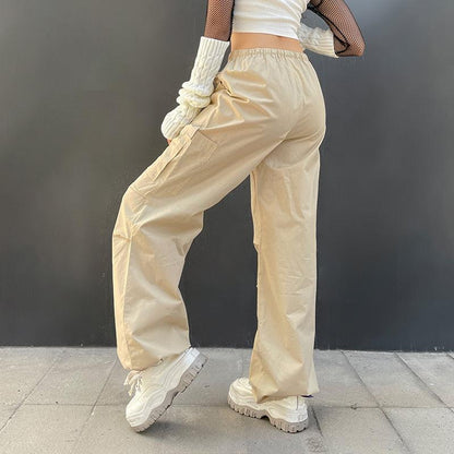 Pantalon Parachute Taille Haute Femme