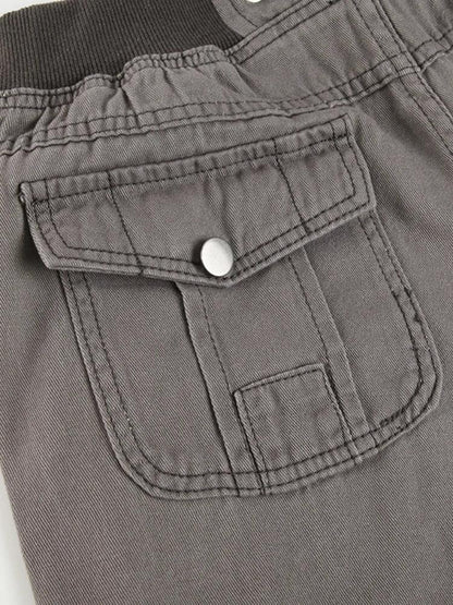 Pantalon Taille Basse avec Cordon Femme