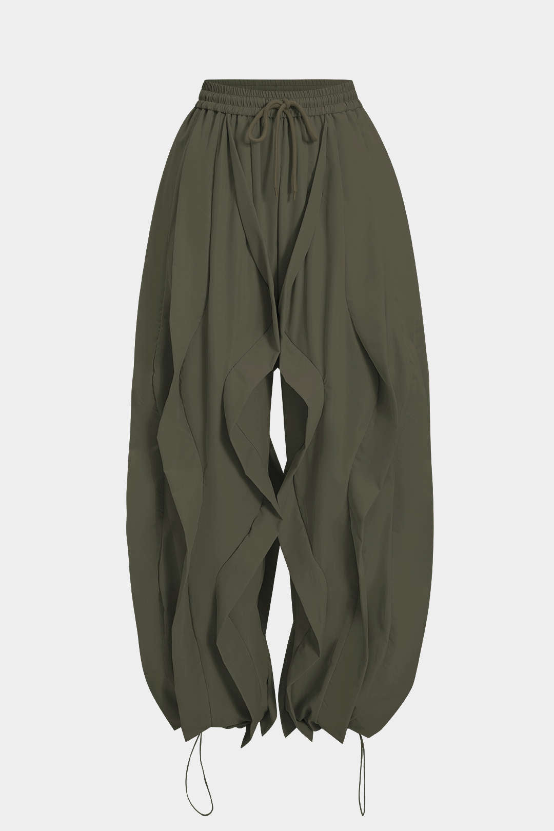 Pantalon à Volants avec Cordon Femme