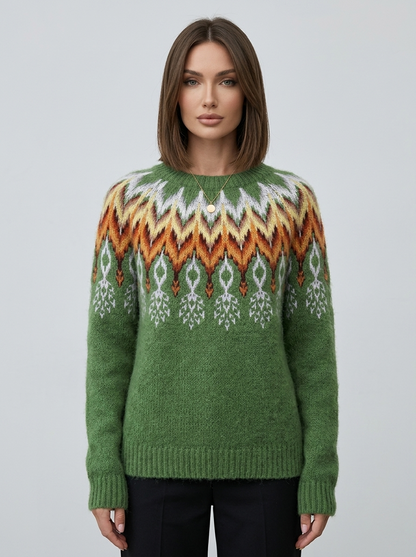Pull Long Femme en Maille à Coupe Confortable