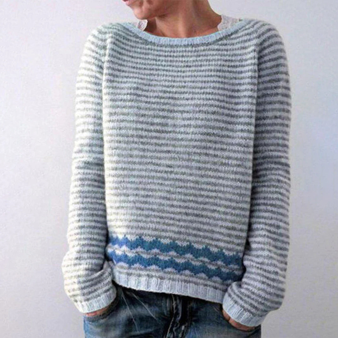 Pull Long Femme en Maille à Coupe Confortable