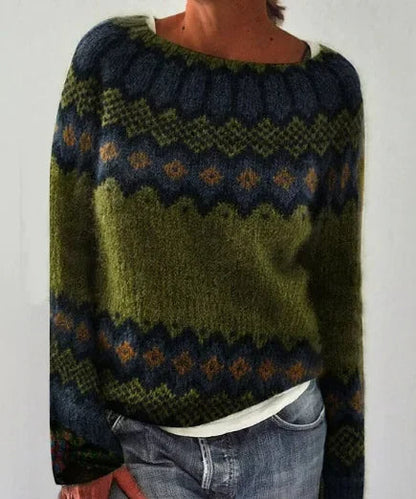 Pull Maille Scandinave Femme