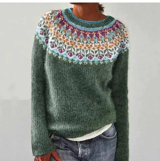Pull Maille Scandinave Femme
