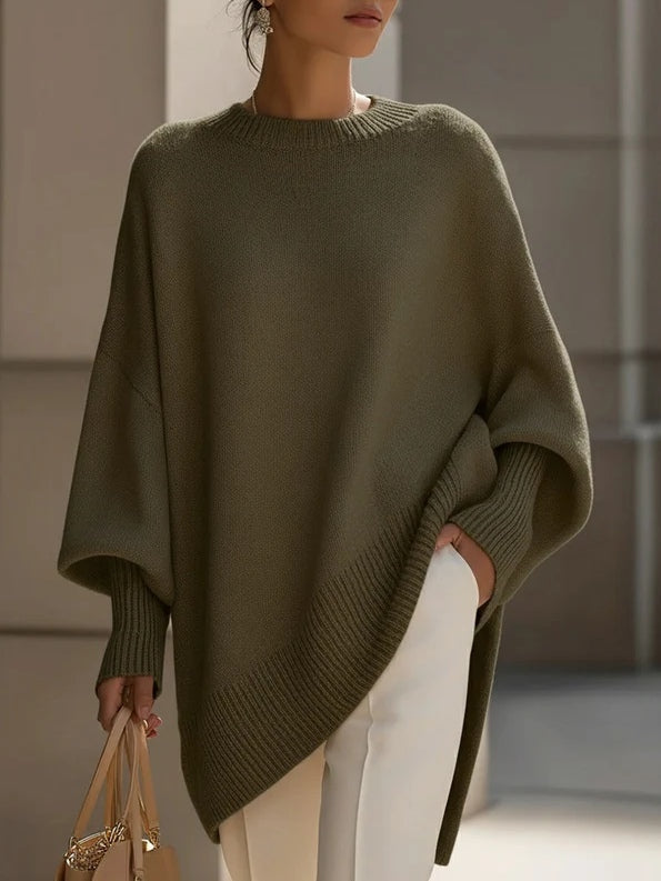 Pull Femme Oversize Élégant à Coupe Fluide et Confortable