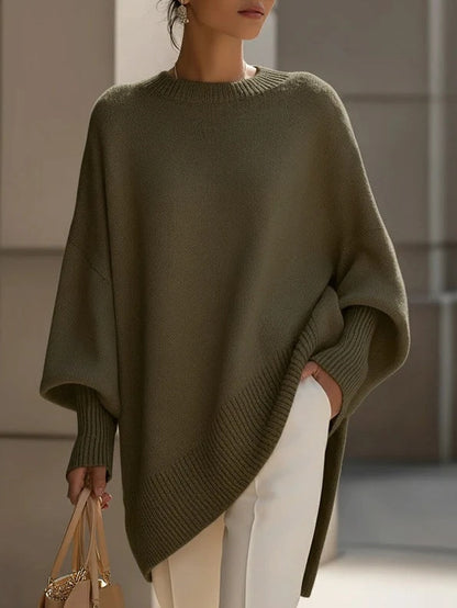 Pull Femme Oversize Élégant à Coupe Fluide et Confortable