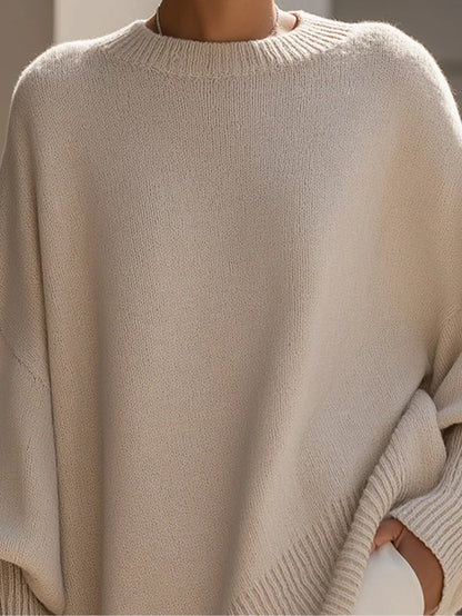 Pull Femme Oversize Élégant à Coupe Fluide et Confortable