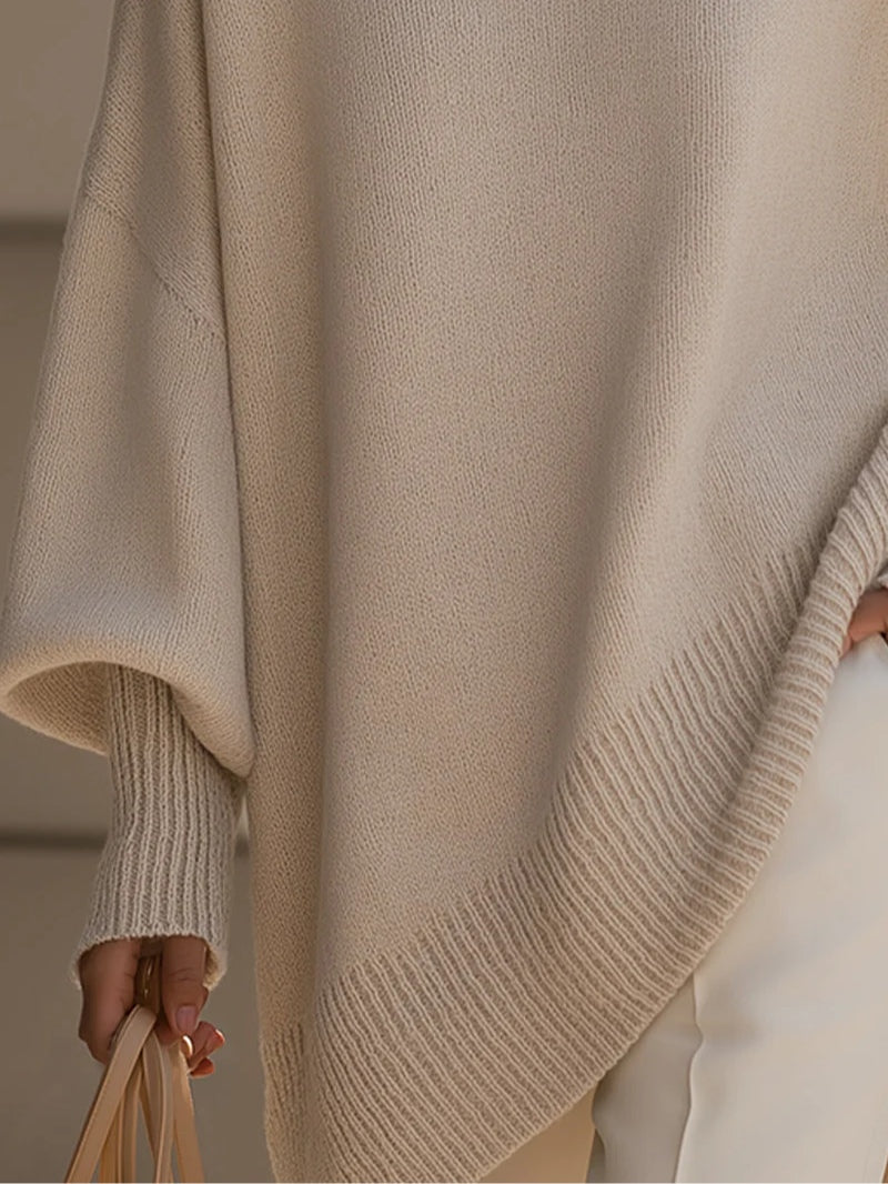 Pull Femme Oversize Élégant à Coupe Fluide et Confortable
