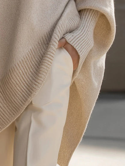 Pull Femme Oversize Élégant à Coupe Fluide et Confortable