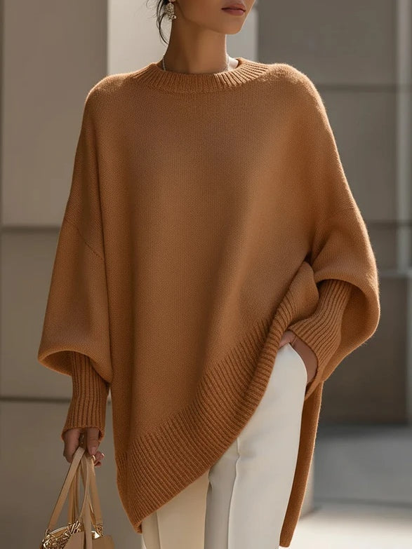 Pull Femme Oversize Élégant à Coupe Fluide et Confortable