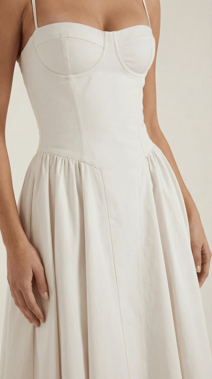 Robe Fleurie Midi Évasée Femme