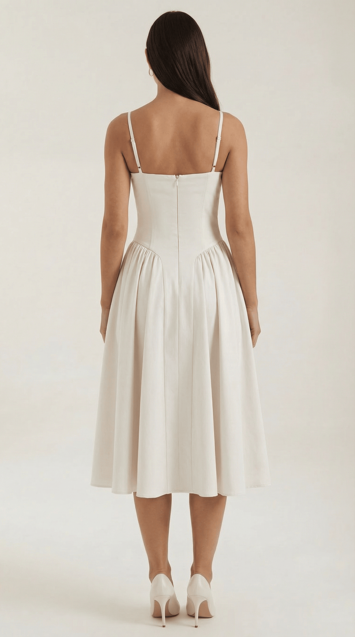 Robe Fleurie Midi Évasée Femme