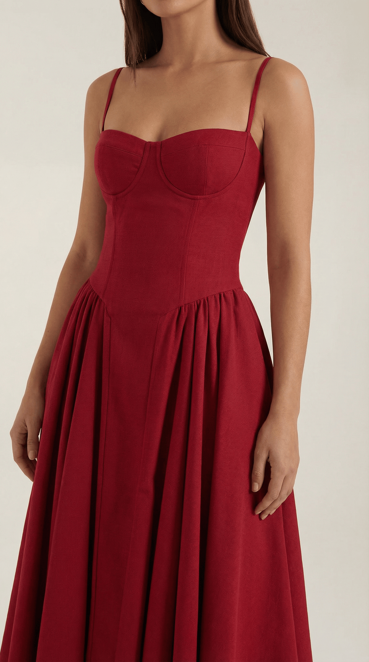 Robe Fleurie Midi Évasée Femme