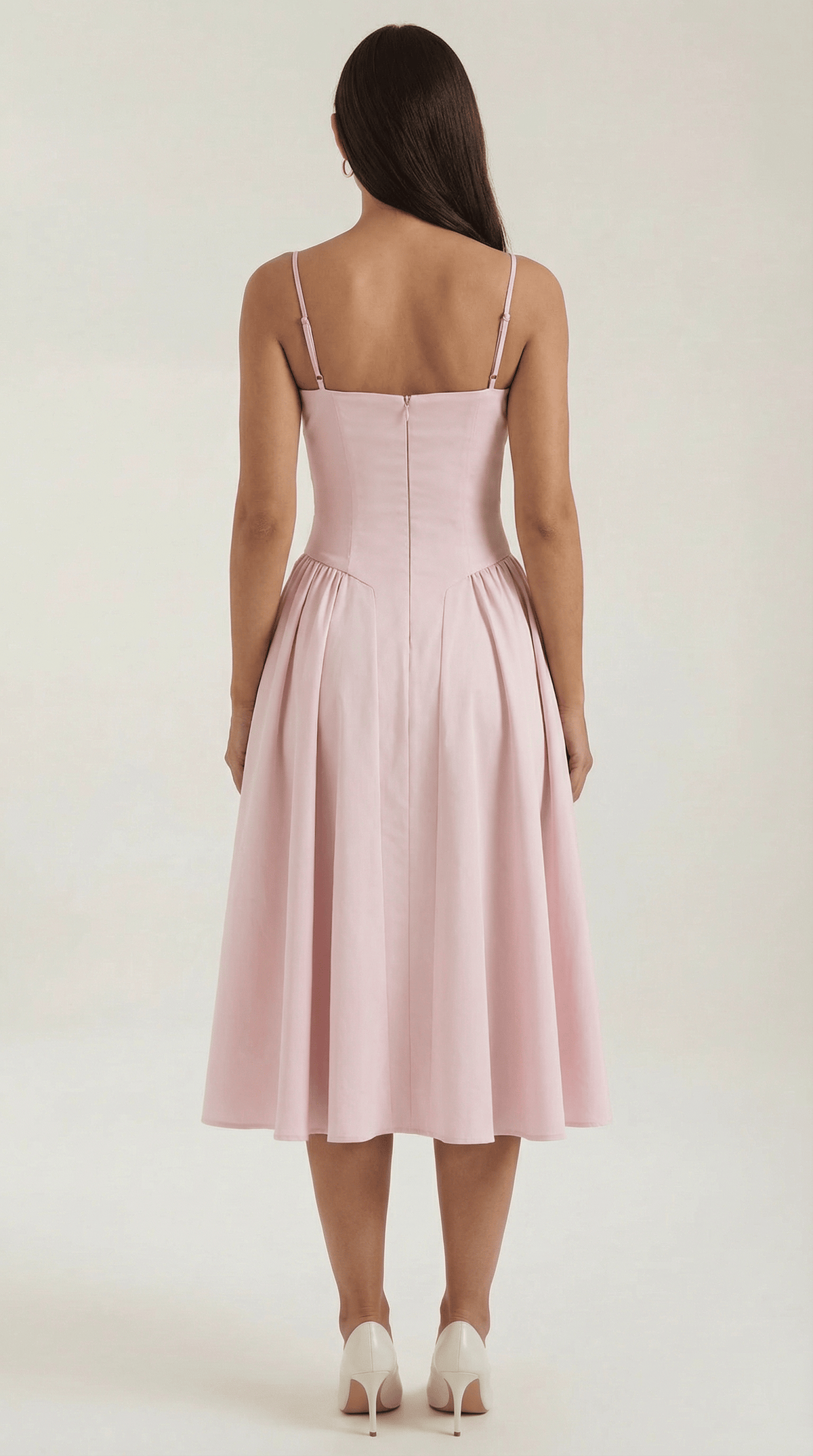 Robe Fleurie Midi Évasée Femme