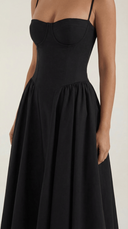 Robe Fleurie Midi Évasée Femme