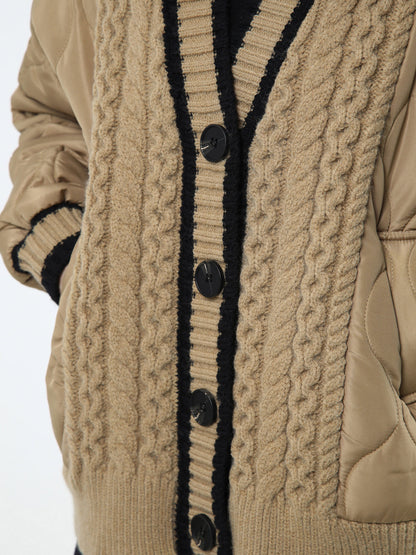 Ruœgy Cardigan Matelassé Oversize Femme