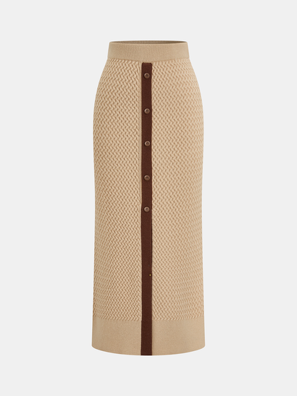 Ruœgy Ensemble Maille  Jupe Midi Femme