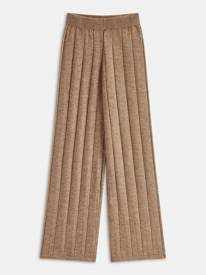 Ruœgy Ensemble Maille  Pantalon Large Femme