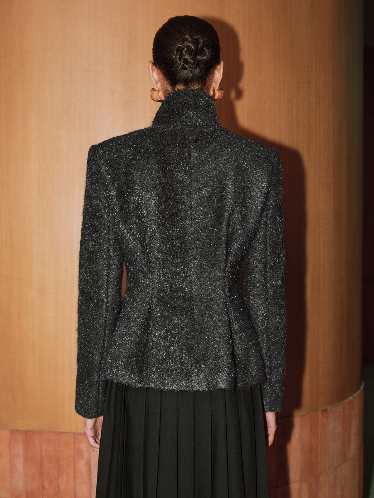 Ruœgy Manteau Laine Avec Écharpe Femme