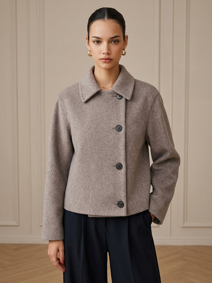 Ruœgy Manteau Laine À Col Femme
