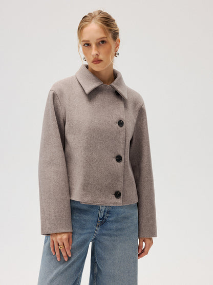 Ruœgy Manteau Laine À Col Femme