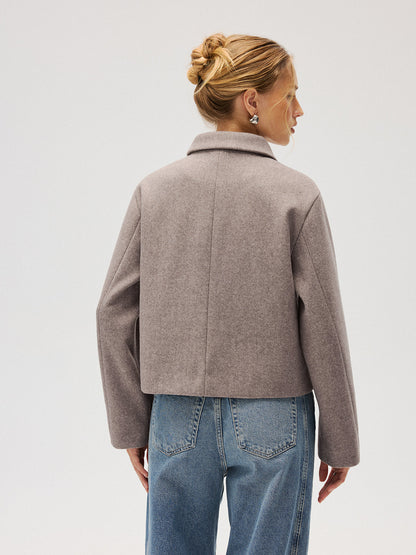 Ruœgy Manteau Laine À Col Femme