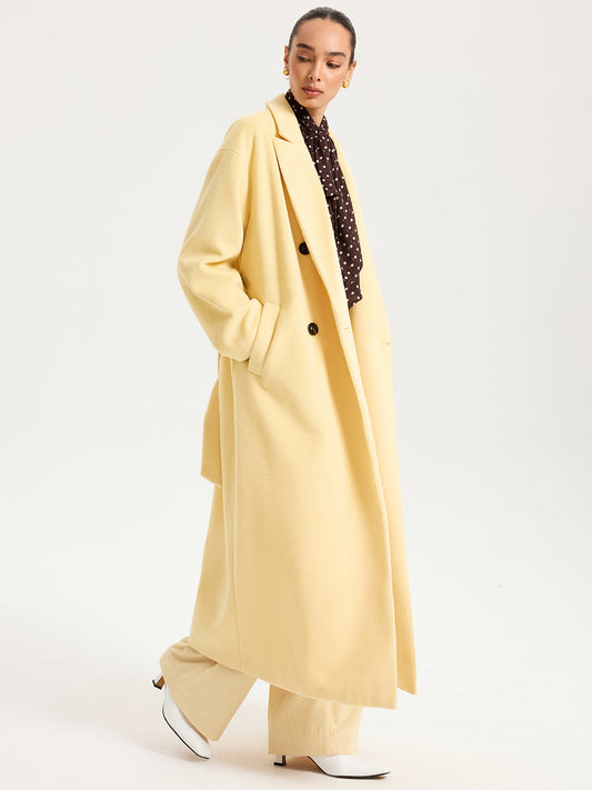 Ruœgy Manteau Long Ceinturé Femme