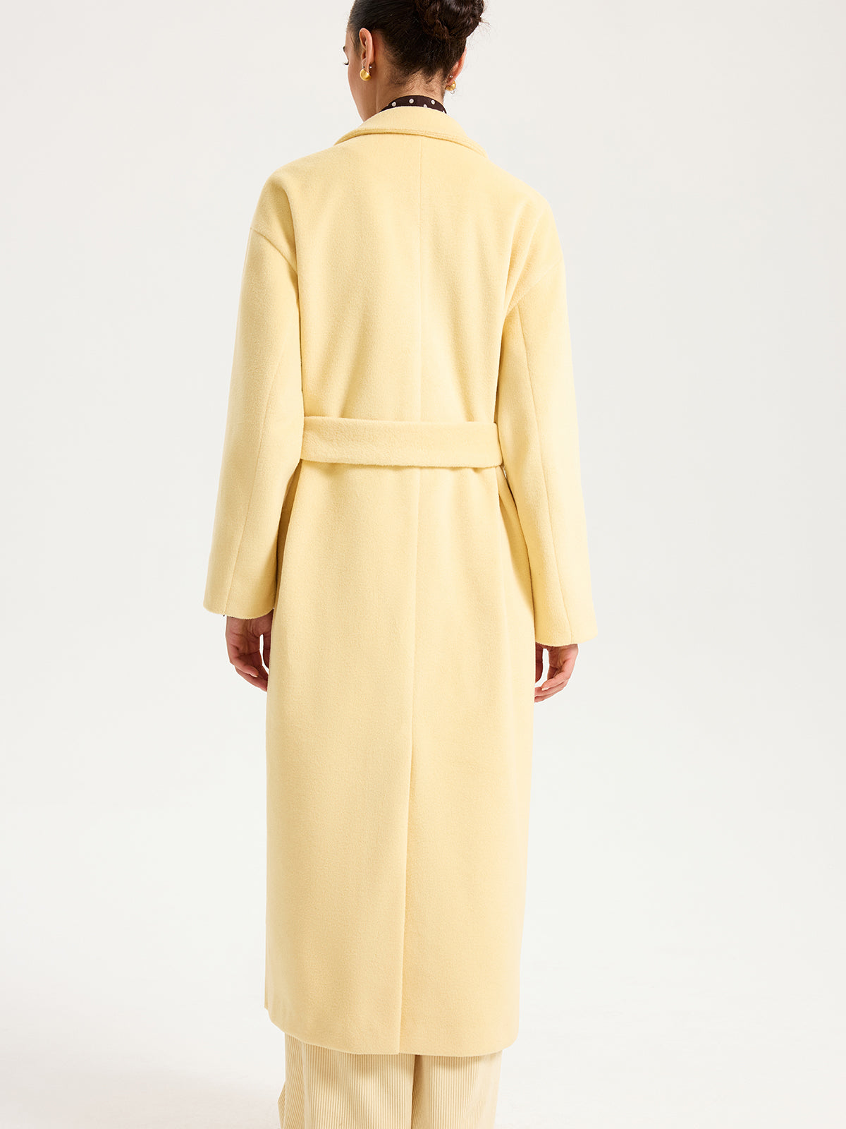 Ruœgy Manteau Long Ceinturé Femme