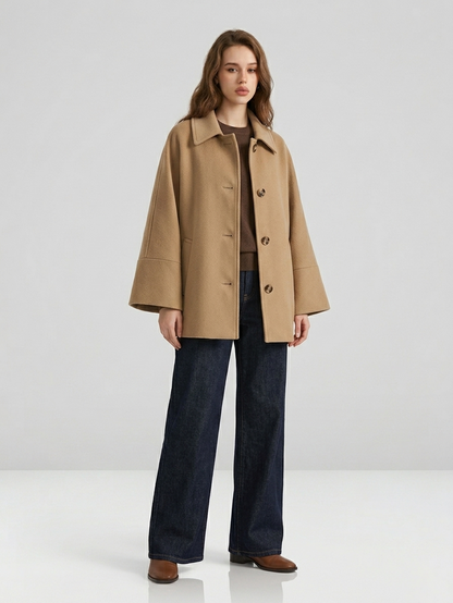 Ruœgy Manteau Oversize à Boutons Femme