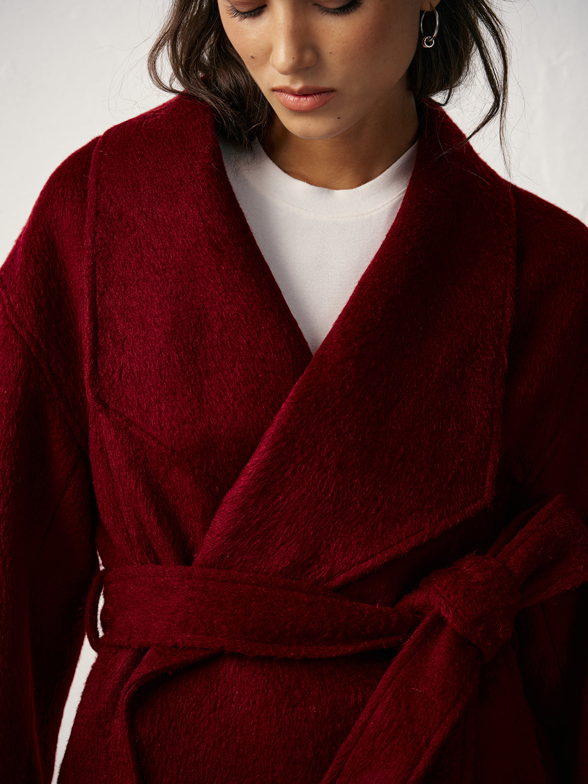 Ruœgy Manteau Portefeuille Ceinturé  Femme